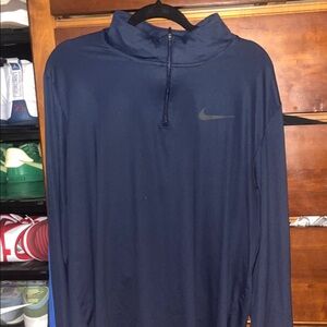 Nike Navy Blue Quarter-Zip Pullover